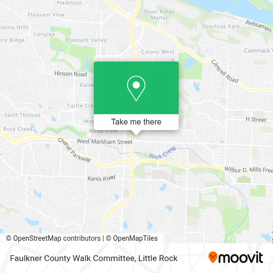 Faulkner County Walk Committee map