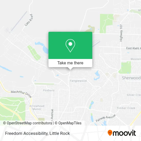 Freedom Accessibility map