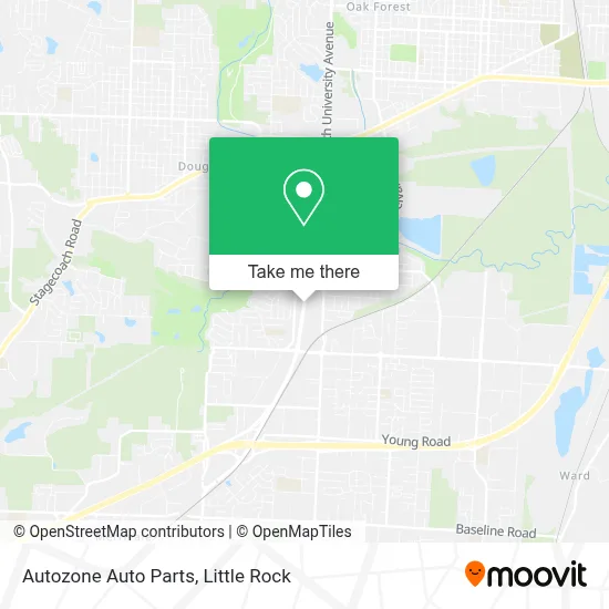 Autozone Auto Parts map