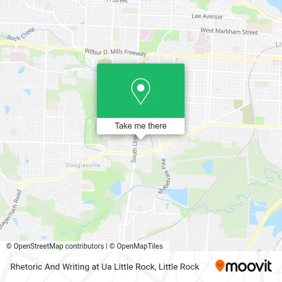 Rhetoric And Writing at Ua Little Rock map