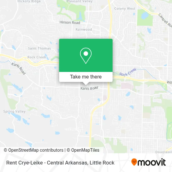 Rent Crye-Leike - Central Arkansas map