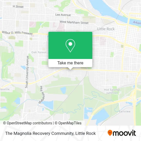 The Magnolia Recovery Community map