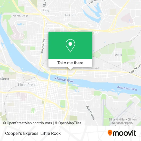 Cooper's Express map