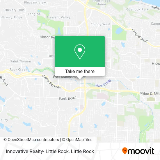 Innovative Realty- Little Rock map