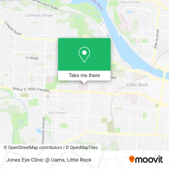 Jones Eye Clinic @ Uams map