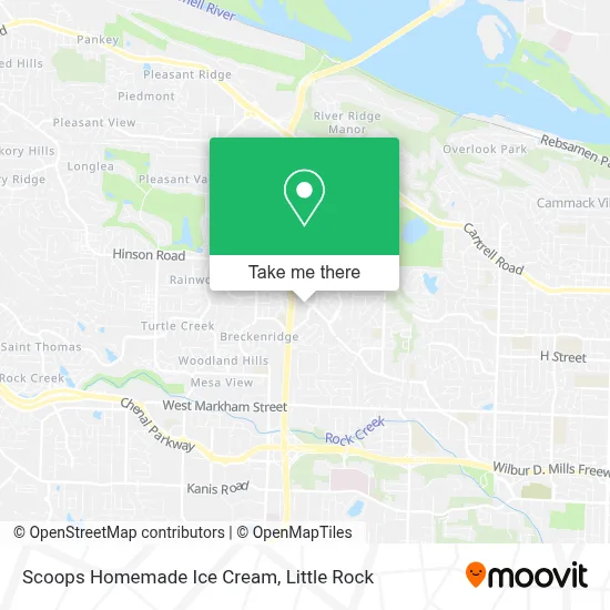 Scoops Homemade Ice Cream map