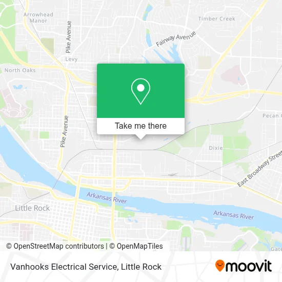 Vanhooks Electrical Service map