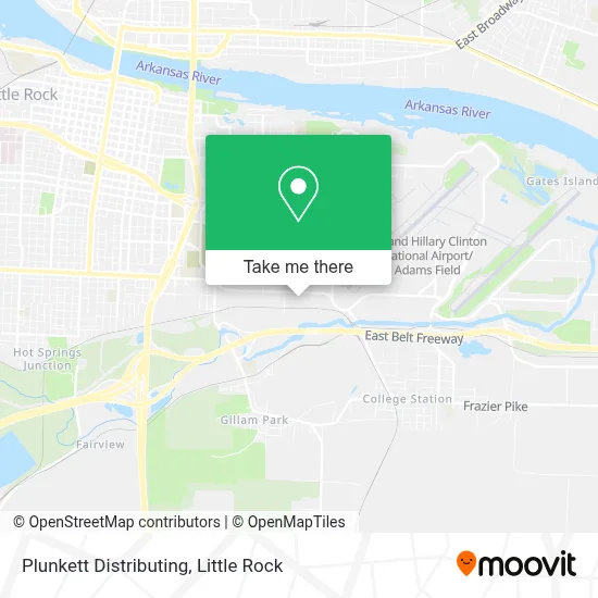 Plunkett Distributing map