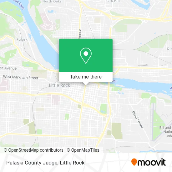 Pulaski County Judge map