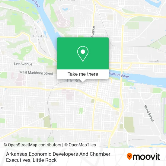 Arkansas Economic Developers And Chamber Executives map