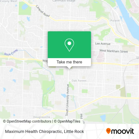 Maximum Health Chiropractic map