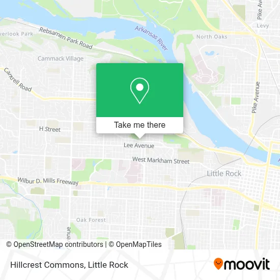 Hillcrest Commons map
