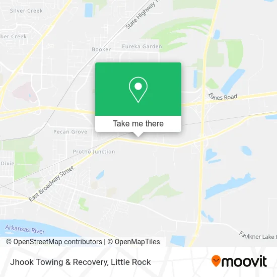 Jhook Towing & Recovery map