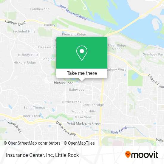 Insurance Center, Inc map