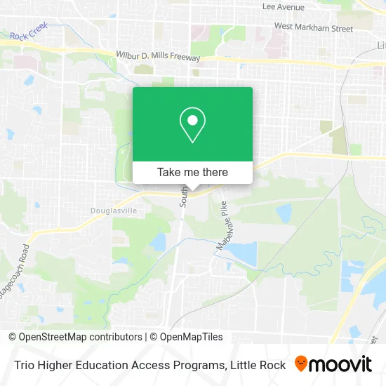 Trio Higher Education Access Programs map