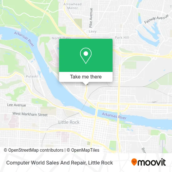 Computer World Sales And Repair map