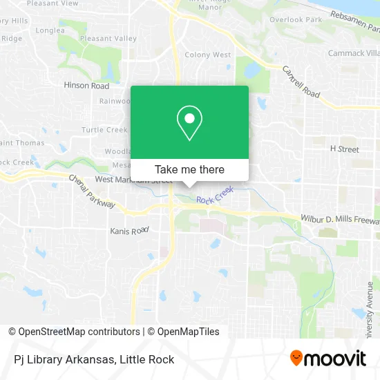 Pj Library Arkansas map