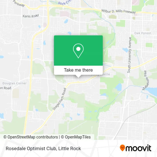 Rosedale Optimist Club map