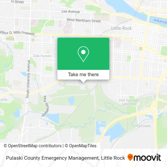 Pulaski County Emergency Management map