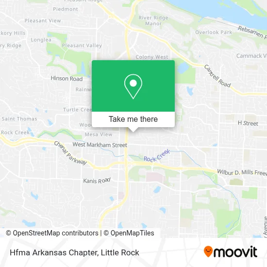 Hfma Arkansas Chapter map