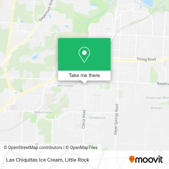 Las Chiquitas Ice Cream map