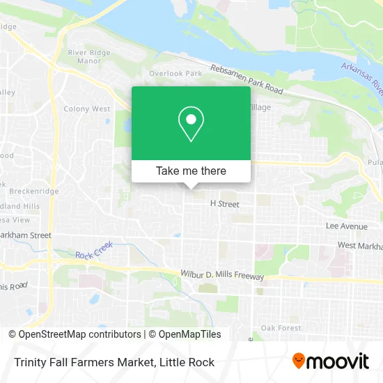Trinity Fall Farmers Market map