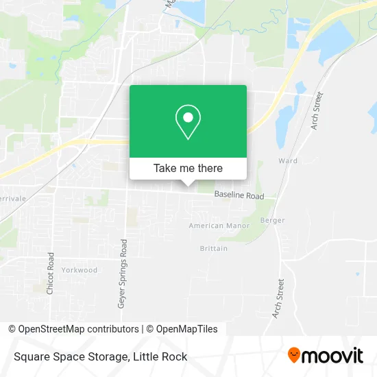 Square Space Storage map