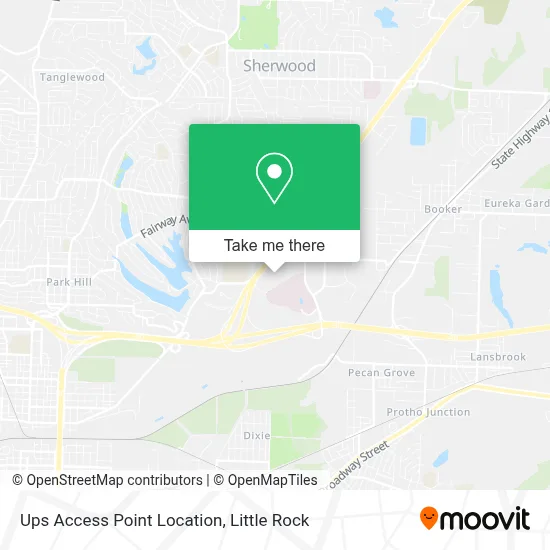 Ups Access Point Location map