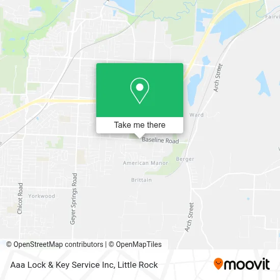 Aaa Lock & Key Service Inc map