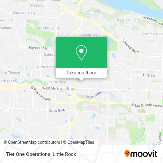 Tier One Operations map