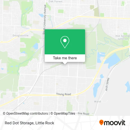 Red Dot Storage map