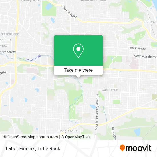 Labor Finders map