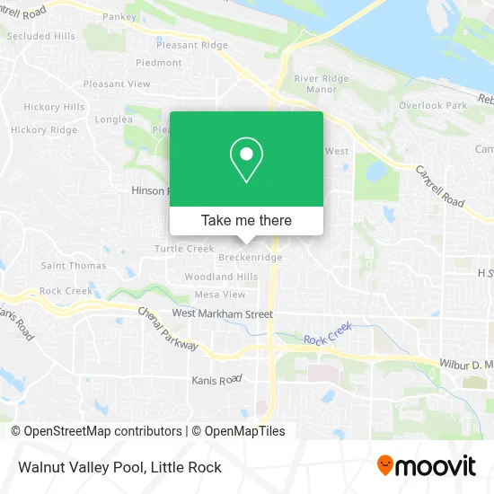 Walnut Valley Pool map