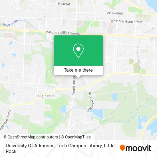 University Of Arkansas, Tech Campus Library map