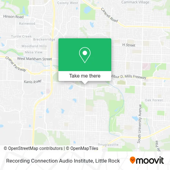 Recording Connection Audio Institute map