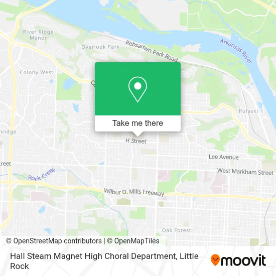 Hall Steam Magnet High Choral Department map