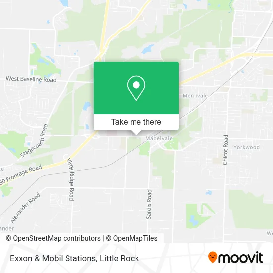 Exxon & Mobil Stations map