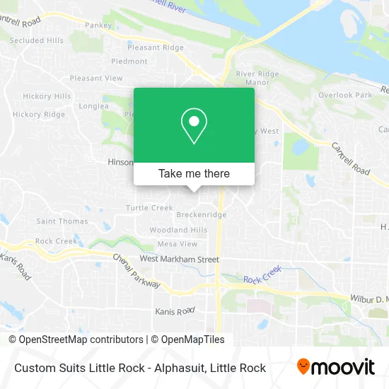 Custom Suits Little Rock - Alphasuit map