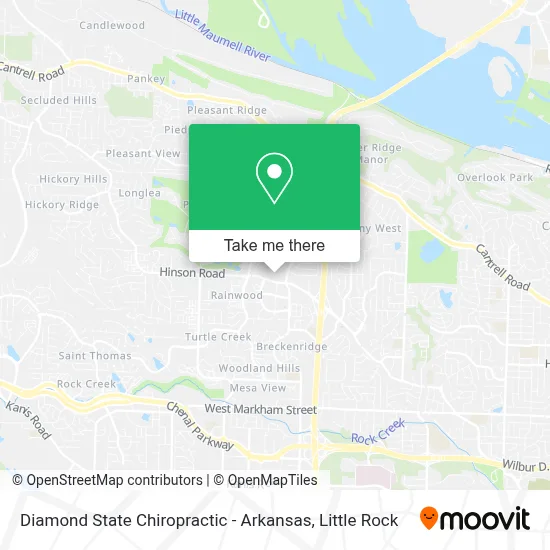 Diamond State Chiropractic - Arkansas map