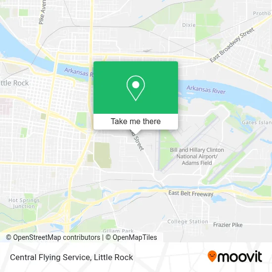 Central Flying Service map