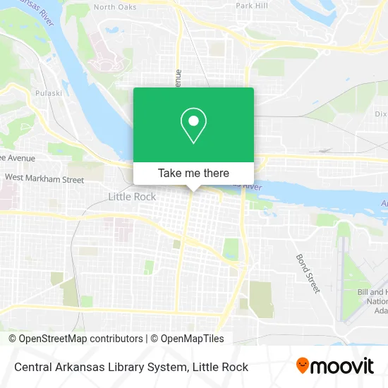 Central Arkansas Library System map