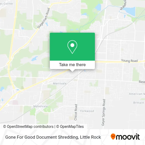 Gone For Good Document Shredding map