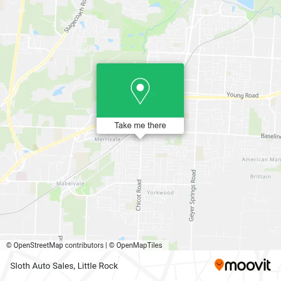 Sloth Auto Sales map