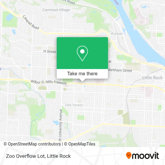 Zoo Overflow Lot map