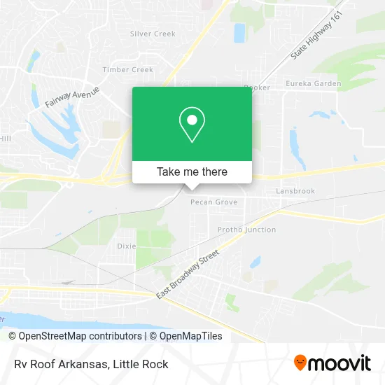 Rv Roof Arkansas map