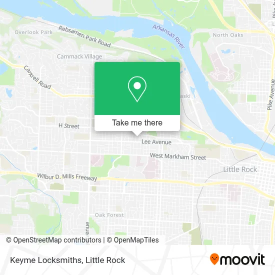 Keyme Locksmiths map
