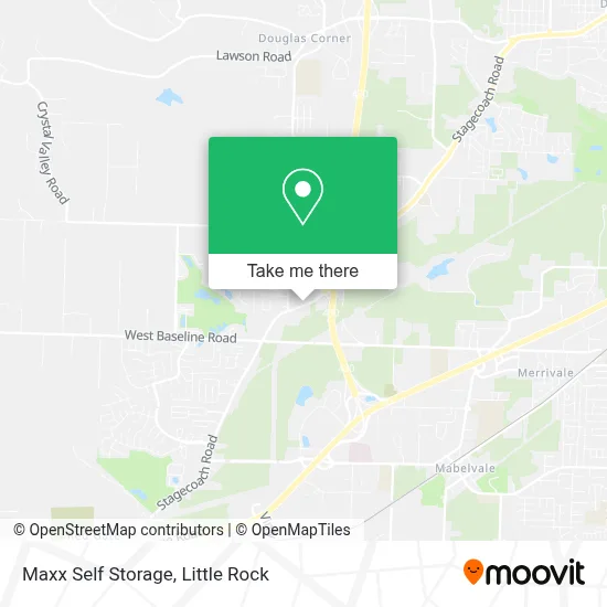 Maxx Self Storage map