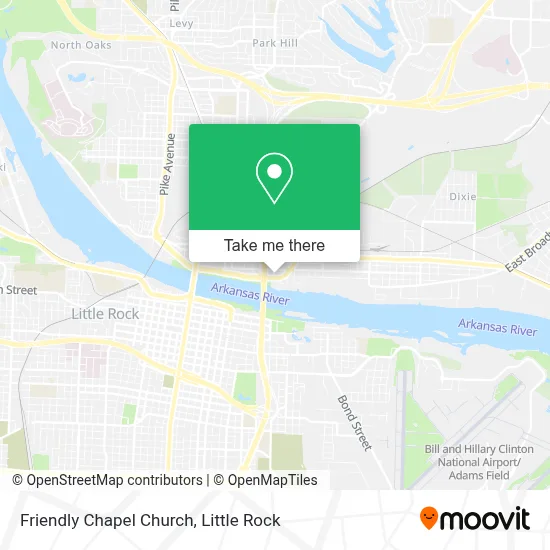 Friendly Chapel Church map