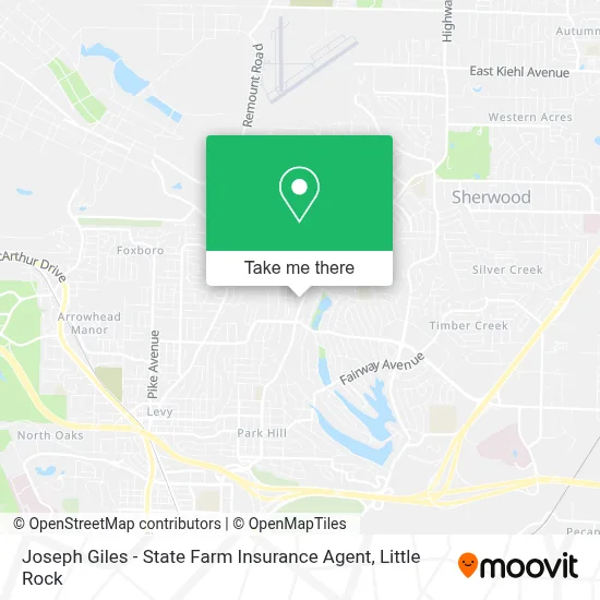 Joseph Giles - State Farm Insurance Agent map