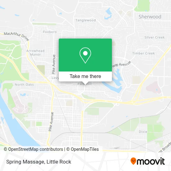Spring Massage map